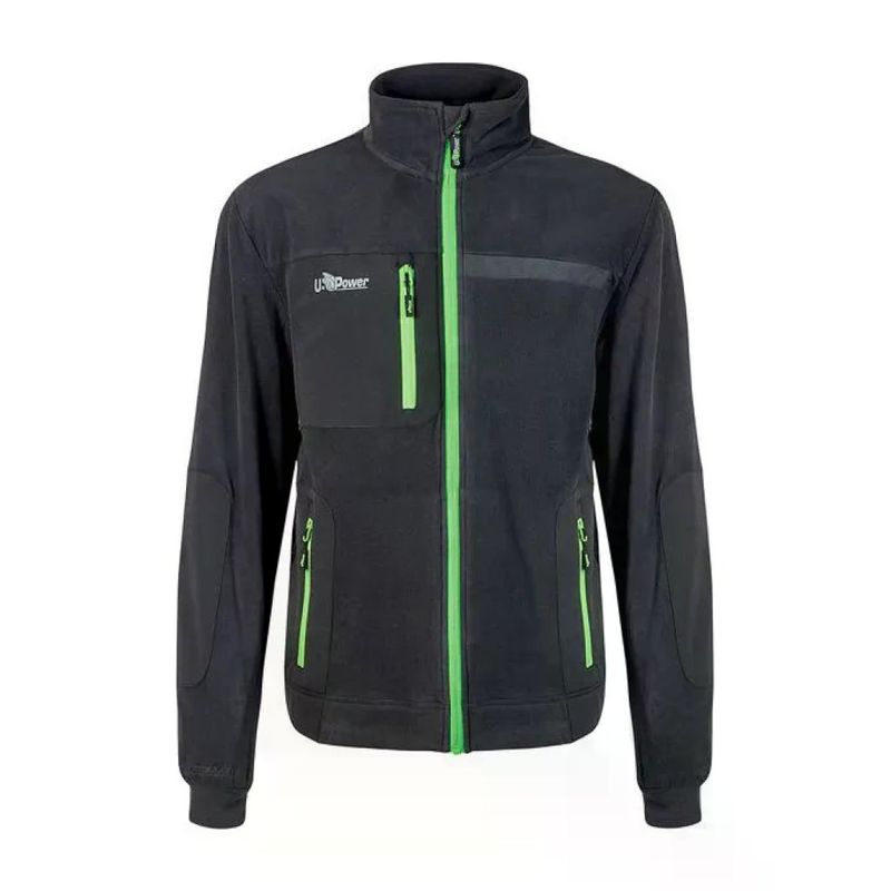 U-Power Venus FU225RL Felpa in Micropile Riciclato Grigio con Zip – XXL