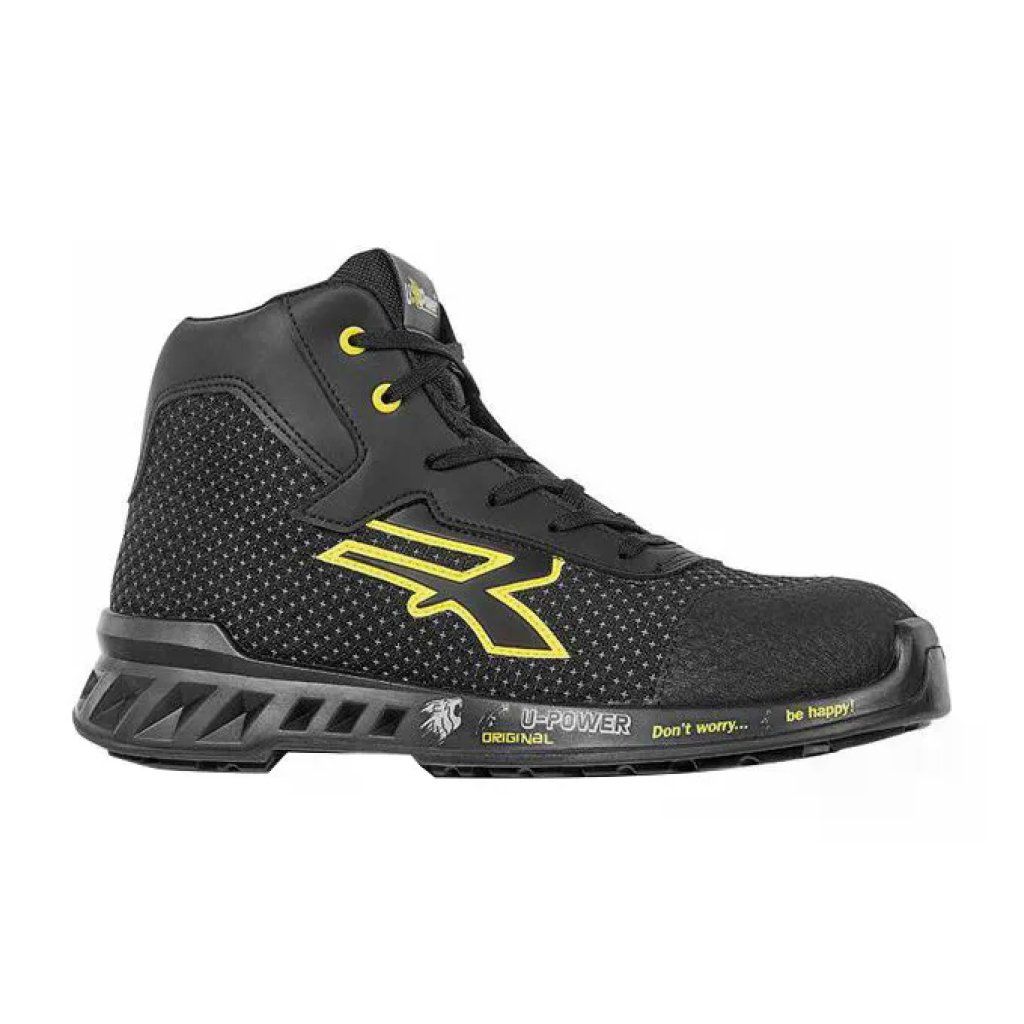 U-Power Red Leve Joe Scarpe Antinfortunistiche Alte S3 CI SRC ESD – Nero/Giallo, Taglia 42 U-Power Red Leve Joe Scarpe Antinfortunistiche Alte S3 CI SRC ESD – Nero/Giallo, Taglia 42