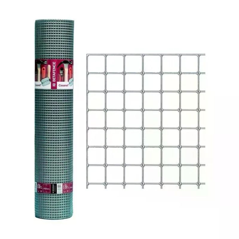 Betafence Casanet rete elettrosaldata zincata, 81 cm x 25 m