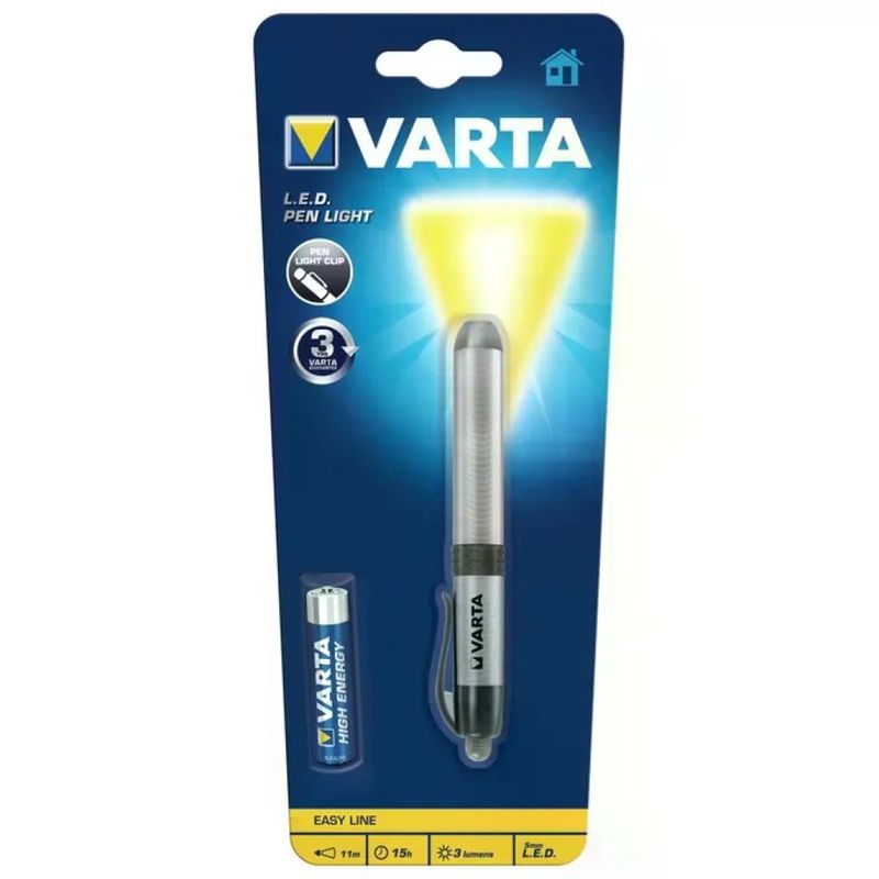 Varta Penlight LED 3 lm Torcia a Penna con Clip
