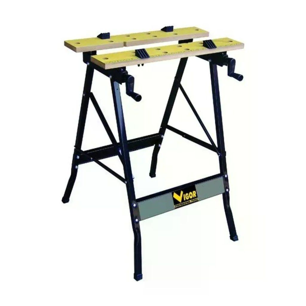 VIGOR-BLINKY Vigor VBL-100 Banco da Lavoro Pieghevole in Acciaio, 56 × 62 × 76 cm, Portata 100 kg