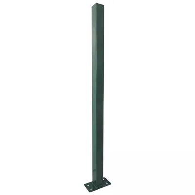 VIGOR-BLINKY Paletto quadro Vigor con piastra 50 × 50 mm, altezza 130 cm, verde