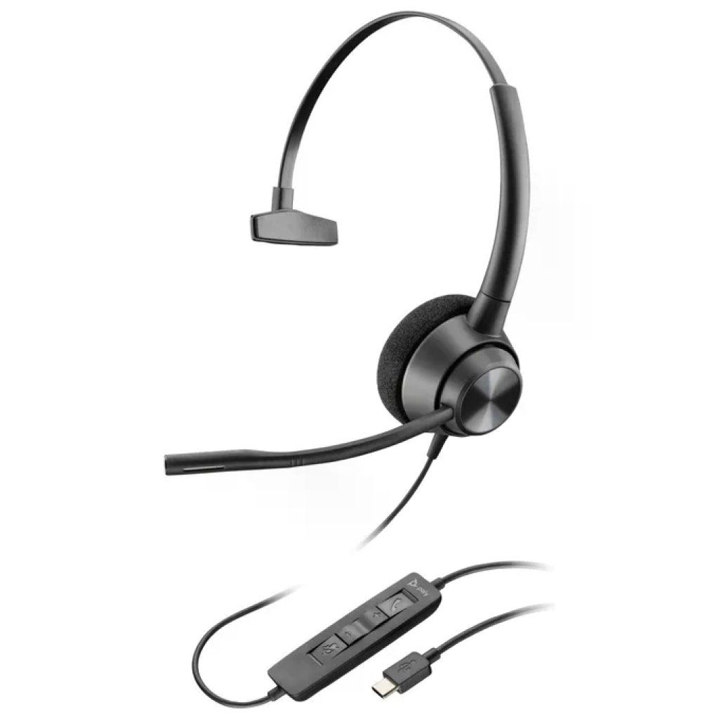 Poly EncorePro 310 TAA – Cuffia monoaurale USB-C Poly EncorePro 310 TAA – Cuffia monoaurale USB-C