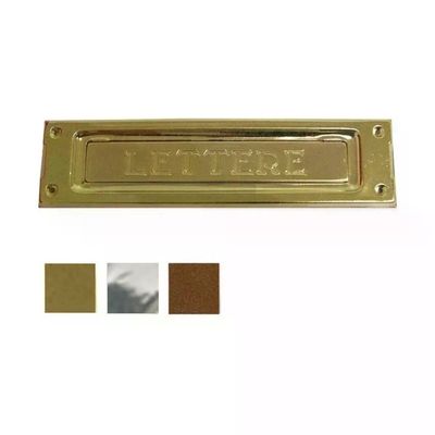 Vulcania 2501 Buca per Lettere in Ottone Lucido, 235 × 60 mm Vulcania 2501 Buca per Lettere in Ottone Lucido, 235 × 60 mm