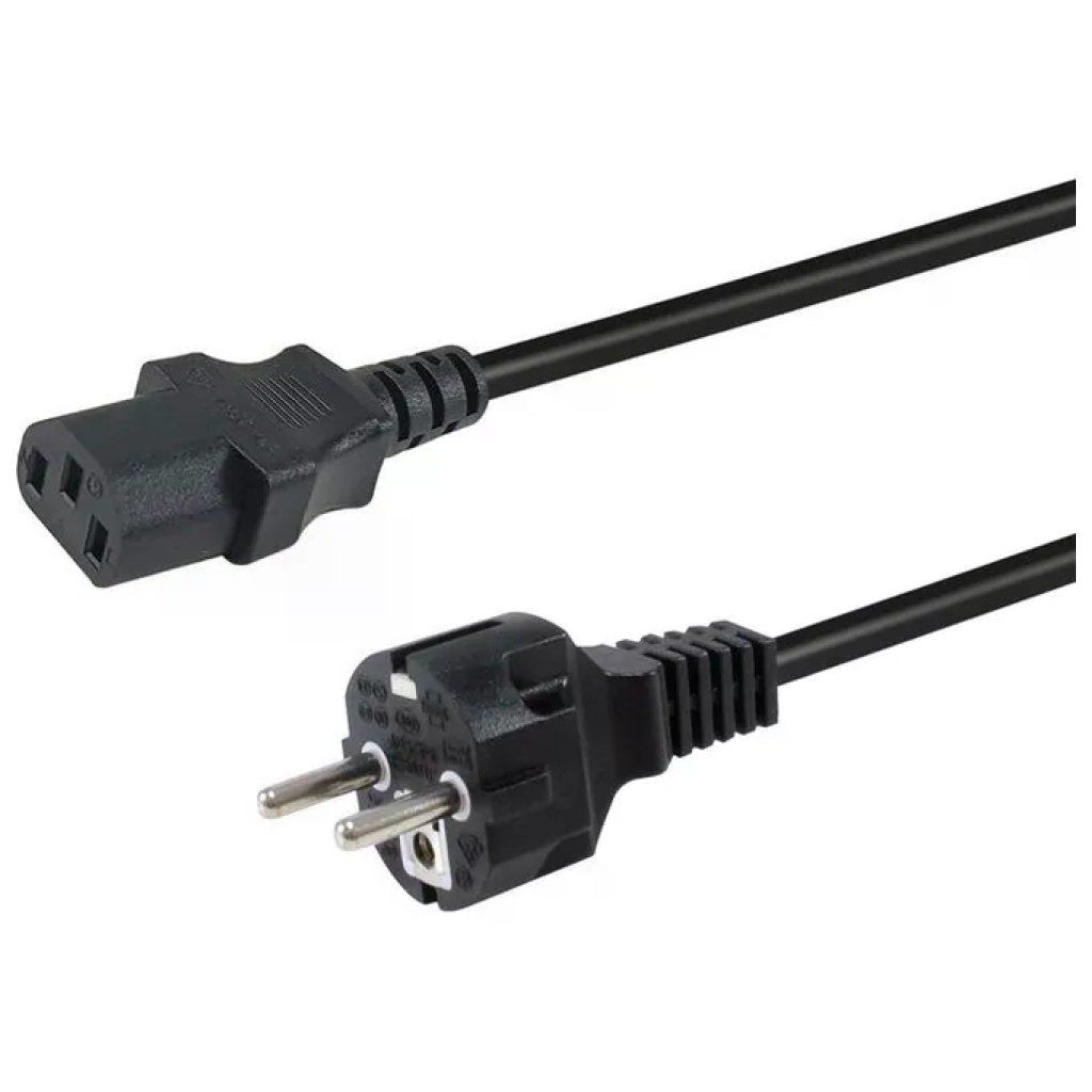 Equip Cavo Alimentazione Nero 3m CEE7-7 IEC C13