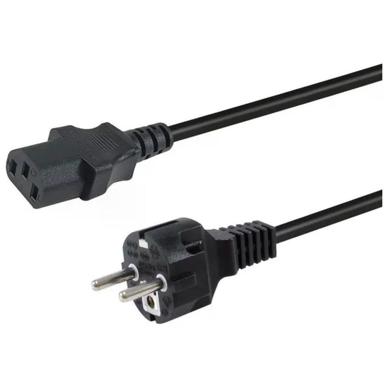 Equip Cavo Alimentazione Nero 3m CEE7-7 IEC C13