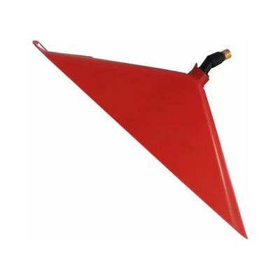 DAL DEGAN Campana per Diserbo Localizzato 40 × 7 × 13 cm, Raccordo in Ottone e Getto in Nylon, Rossa