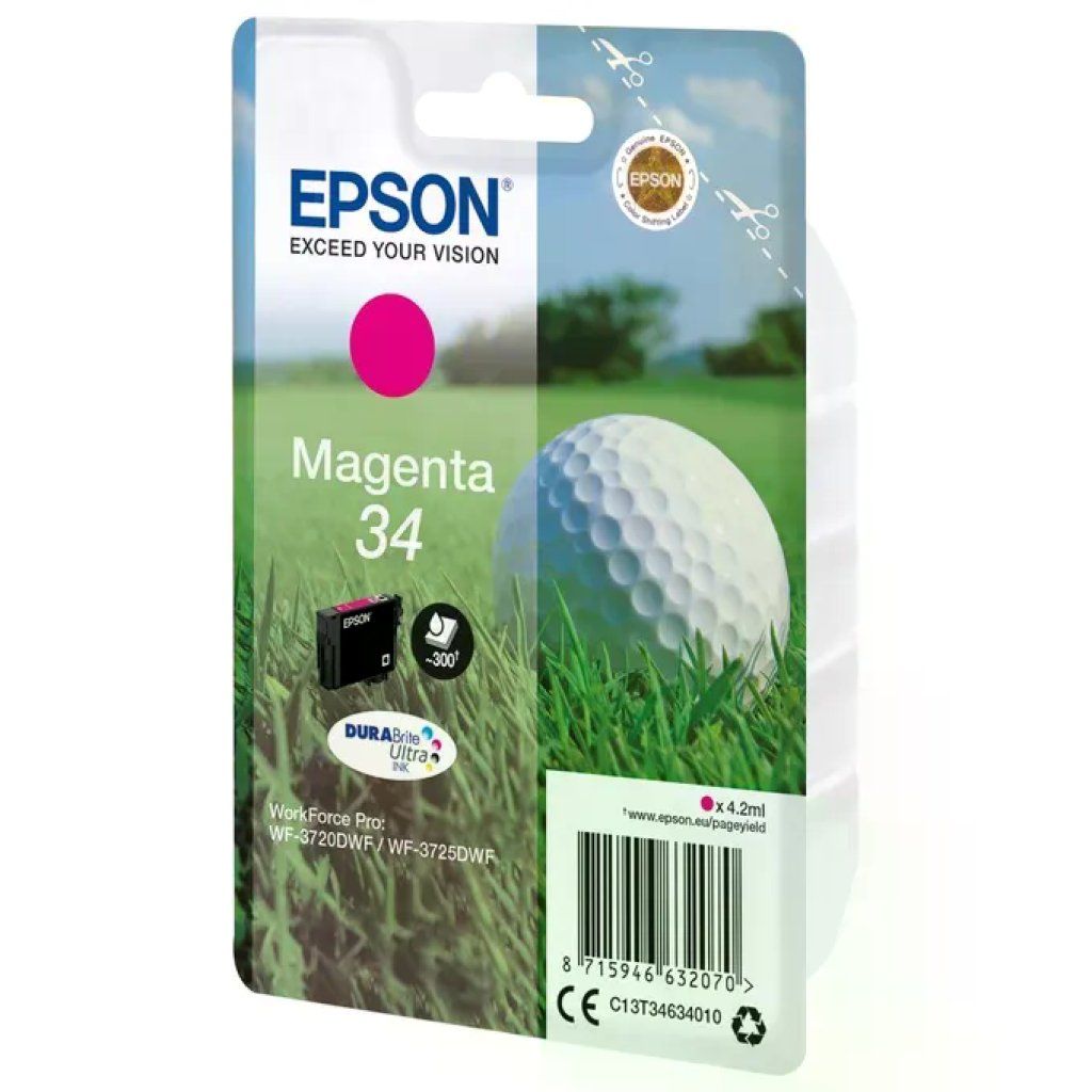 Epson C13T34634010 DURABrite Ultra Cartuccia di inchiostro Inkjet 4,2 ml compatibile WF-3720DWF WF Epson C13T34634010 DURABrite Ultra Cartuccia di inchiostro Inkjet 4,2 ml compatibile WF-3720DWF WF