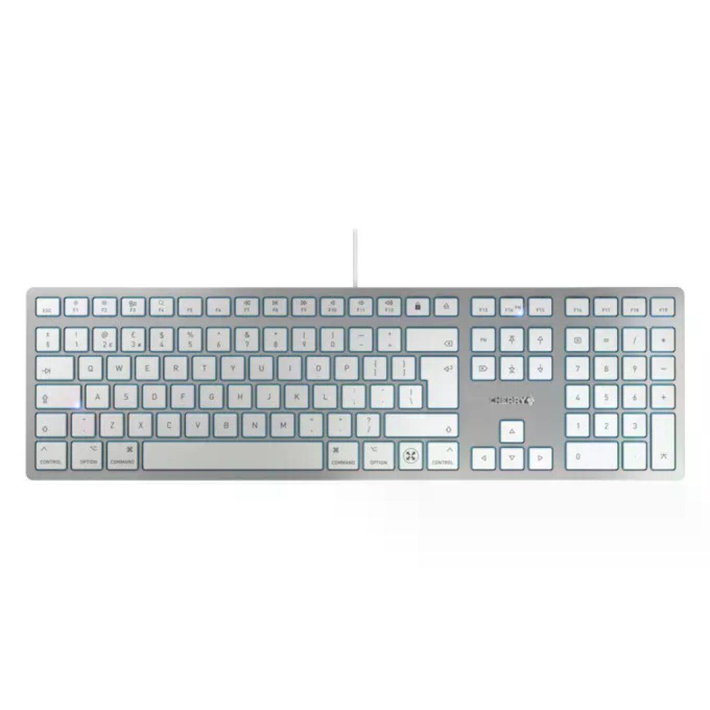 Cherry JK-1620GB-1 Tastiera Mac Slim USB-C Argento Layout Inglese KC 6000C Cherry JK-1620GB-1 Tastiera Mac Slim USB-C Argento Layout Inglese KC 6000C