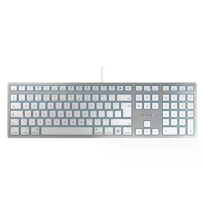 Cherry JK-1620GB-1 Tastiera Mac Slim USB-C Argento Layout Inglese KC 6000C