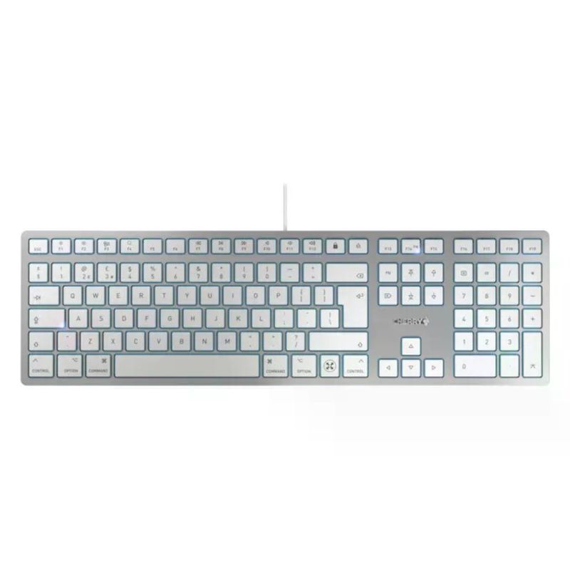 Cherry JK-1620GB-1 Tastiera Mac Slim USB-C Argento Layout Inglese KC 6000C