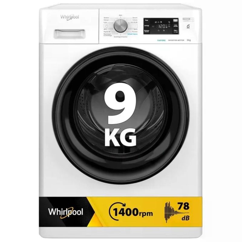Whirlpool FFB9479BVIT 6° Senso Lavatrice Carica Frontale 9 Kg 1400 rpm Classe A FreshCare+ Vapore (85x59