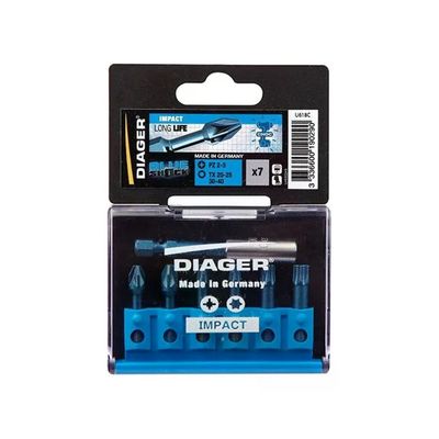 DIAGER Impact Set 7 Inserti per Avvitatore