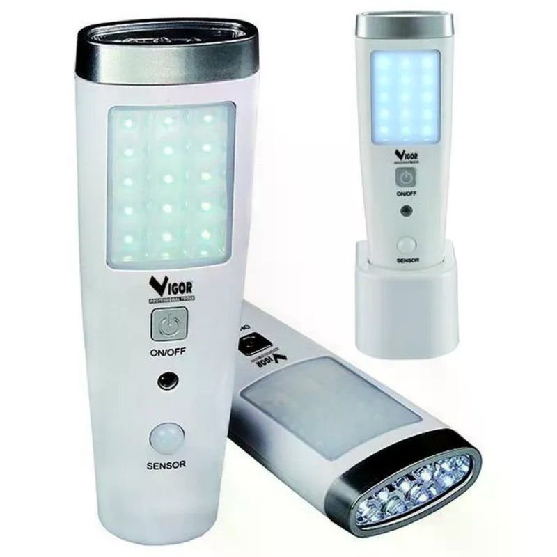 VIGOR-BLINKY Lampada di emergenza Vigor Leon LED con torcia 5+15 VIGOR-BLINKY Lampada di emergenza Vigor Leon LED con torcia 5+15