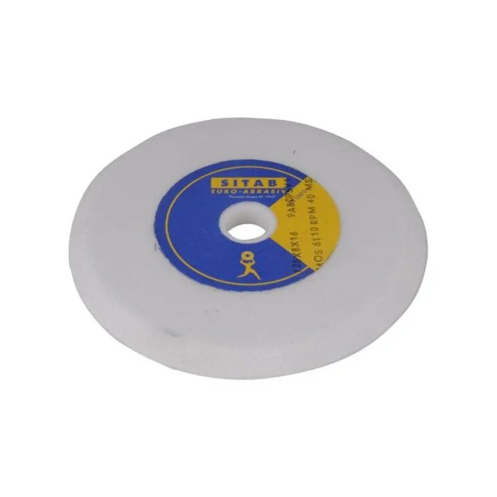 SITAB Mola Abrasiva 125 x 10 mm, Foro 16 mm, Grana 80 SITAB Mola Abrasiva 125 x 10 mm, Foro 16 mm, Grana 80