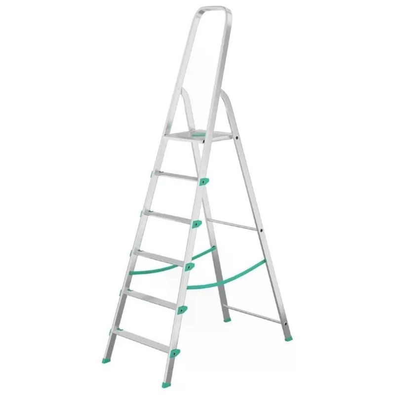 Colombo Libellula S107A06W – Scala in alluminio a 6 gradini, portata 150 kg