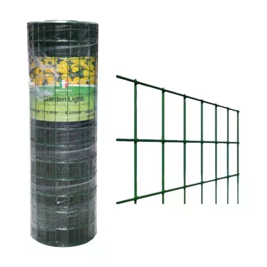 YEPPON Betafence Garden Light – Rete elettrosaldata verde, 153 cm x 25 m