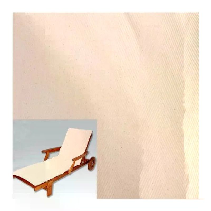 FLORALCASA Cuscino Ecrù per Lettino da Giardino 185 × 55 cm – FloralCasa