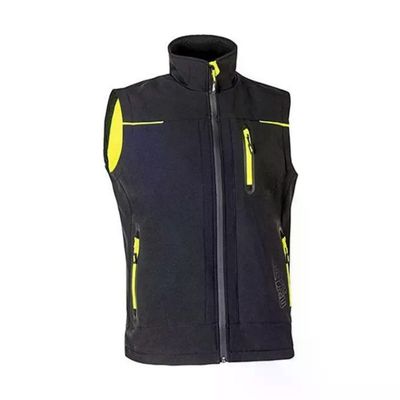 U-Power Universe FU188BC – Gilet Softshell da lavoro nero, taglia XL