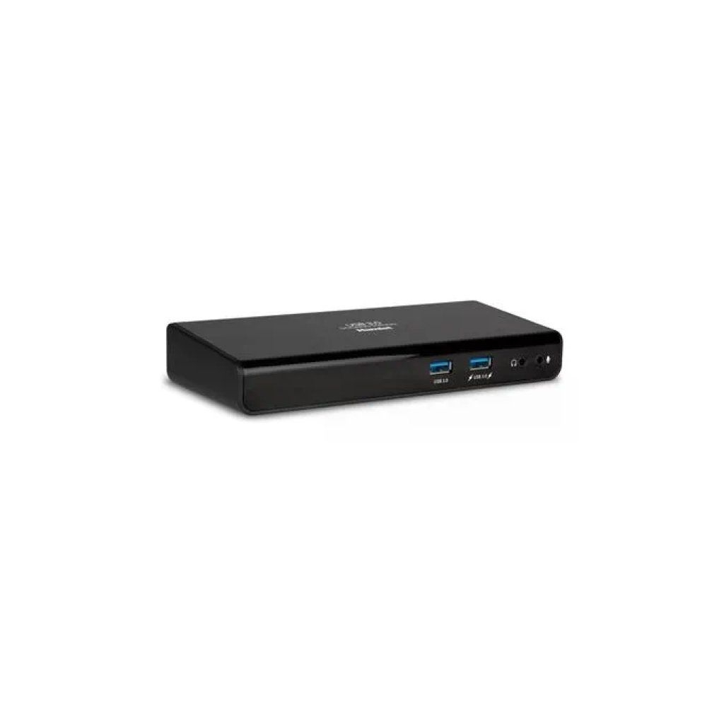 Hamlet HDOCKS300 Docking Station USB 3.0 Dual Display HDMI DVI 6 porte USB LAN Gigabit Audio colore Nero