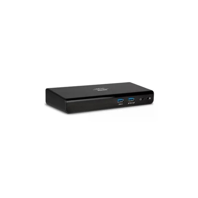 Hamlet HDOCKS300 Docking Station USB 3.0 Dual Display HDMI DVI 6 porte USB LAN Gigabit Audio colore Nero