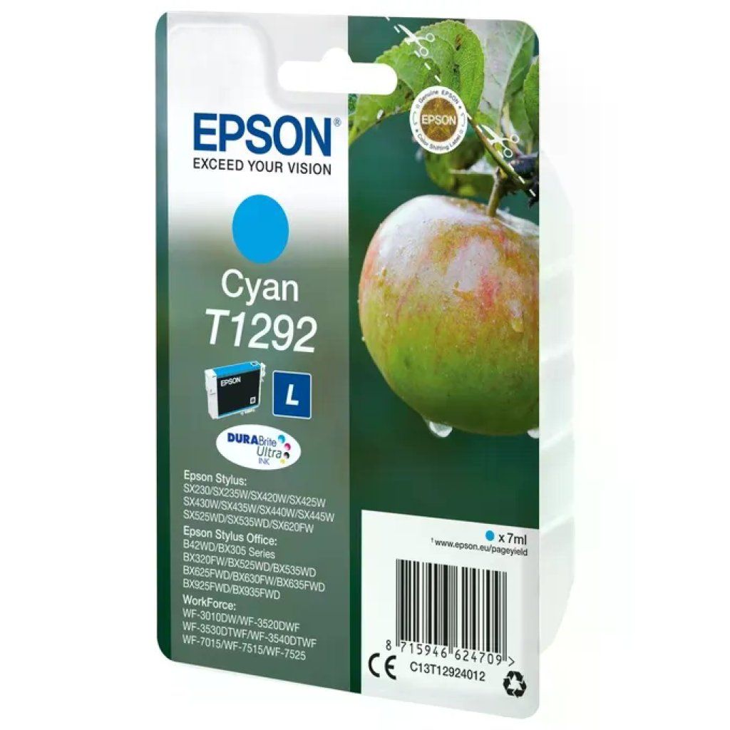 Epson C13T12924012 DURABrite Ultra Cartuccia d'inchiostro Originale 7 ml 470 pagine colore Ciano
