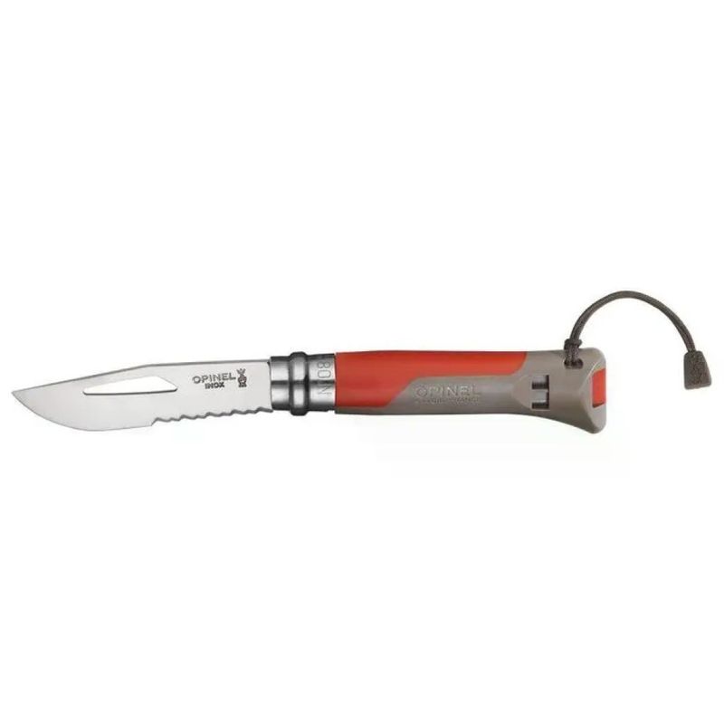 Opinel N°08 Outdoor Rosso – Coltello Pieghevole Inox