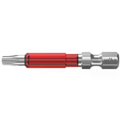 Wiha 7045TY910 Set di 5 Inserti Torx T10 TY, 49 mm, Attacco 1/4"