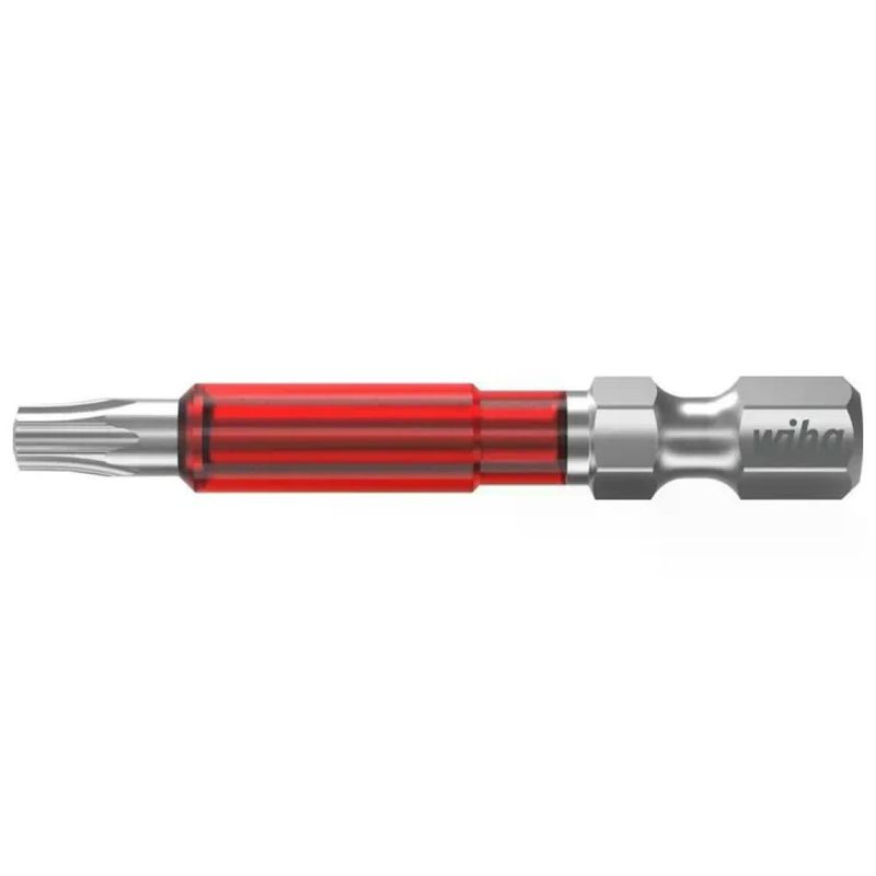 Wiha 7045TY910 Set di 5 Inserti Torx T10 TY, 49 mm, Attacco 1/4"