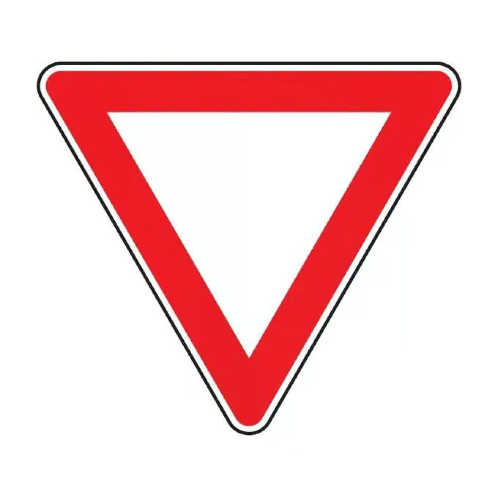 3G Cartello Stradale Dare Precedenza Fisso, Acciaio Rifrangente Classe I, 90 cm 3G Cartello Stradale Dare Precedenza Fisso, Acciaio Rifrangente Classe I, 90 cm