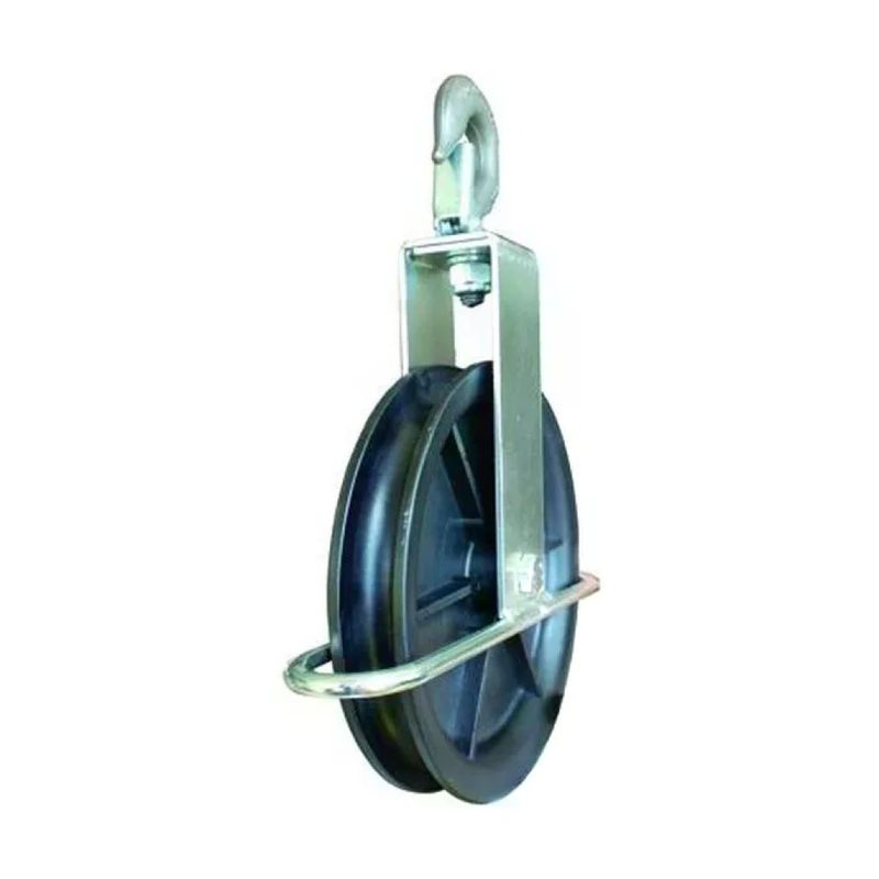Vigor-Blinky Carrucola Semplice con Gancio di Sicurezza, Ruota 19,5 cm