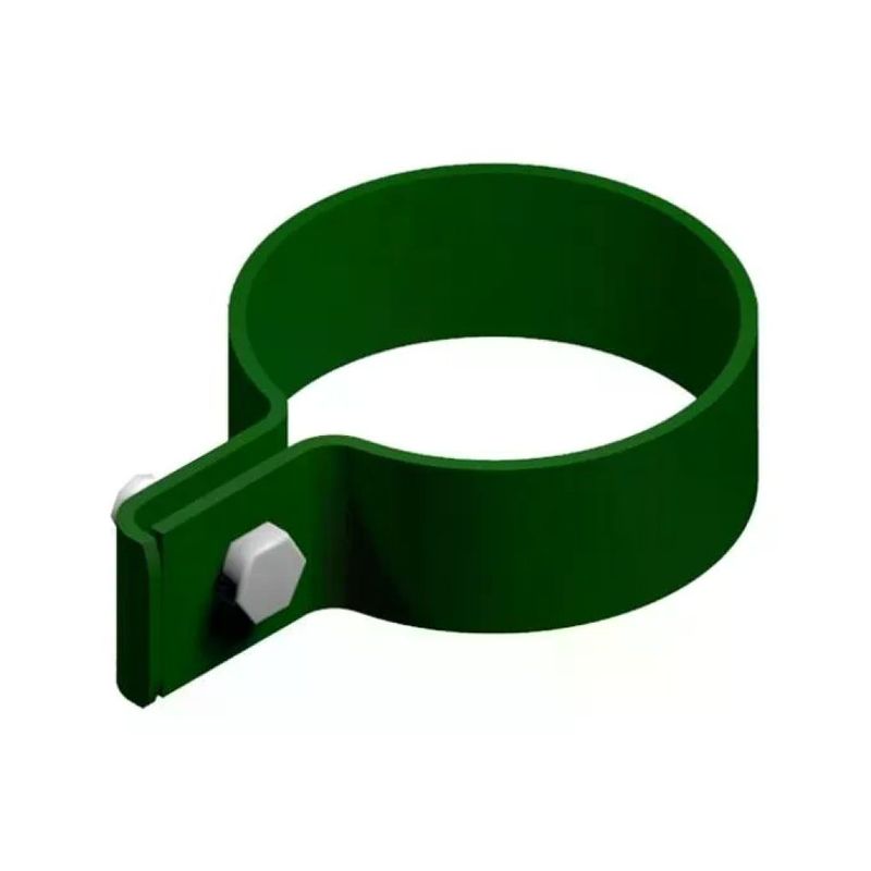 FERROBULLONI Classic CRV1 – Collari verdi per pali tondi 48 mm, con bullone INOX, 12 pezzi