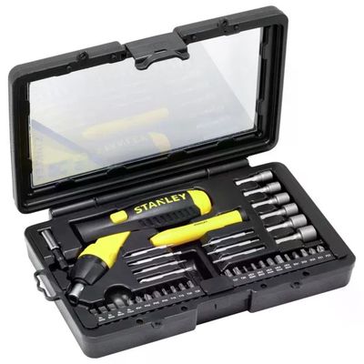 STANLEY 0-63-038 Set Cacciavite a Cricchetto con 40 Inserti