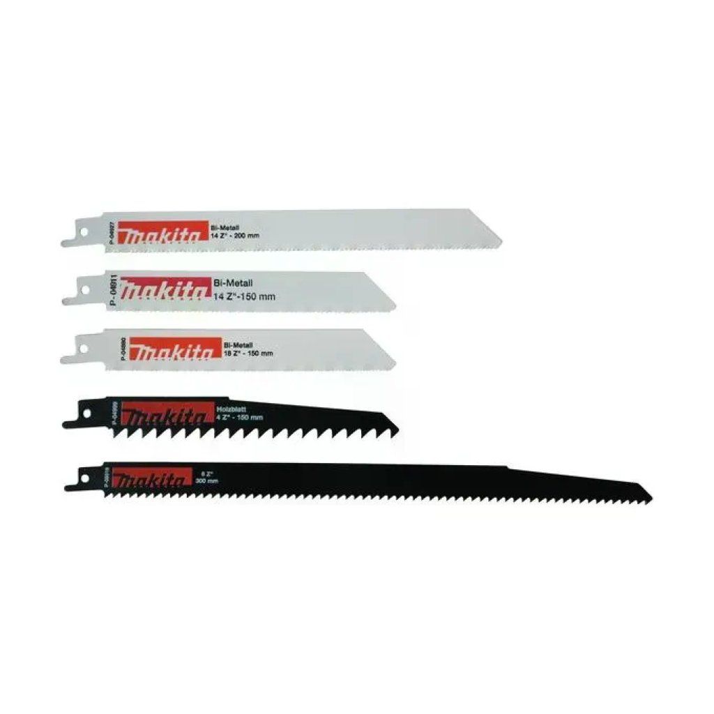 Makita P-83945 Set 5 Lame per Sega a Sciabola Makita P-83945 Set 5 Lame per Sega a Sciabola