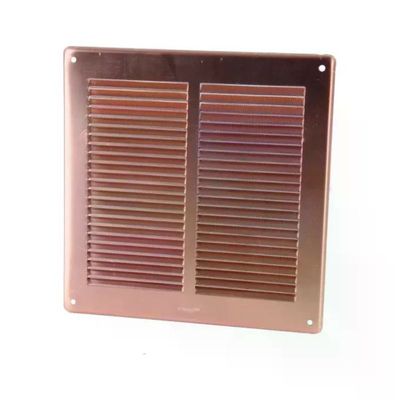LAVENTILAZIONE Griglia di aerazione in alluminio ramato con rete 228 × 228 mm