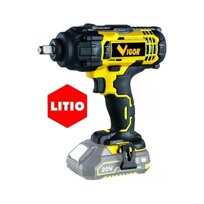 VIGOR-BLINKY Vigor VI-AI 20-LI Avvitatore a Impulsi 20 V, Attacco 1/2 VIGOR-BLINKY Vigor VI-AI 20-LI Avvitatore a Impulsi 20 V, Attacco 1/2", Fino a 400 Nm