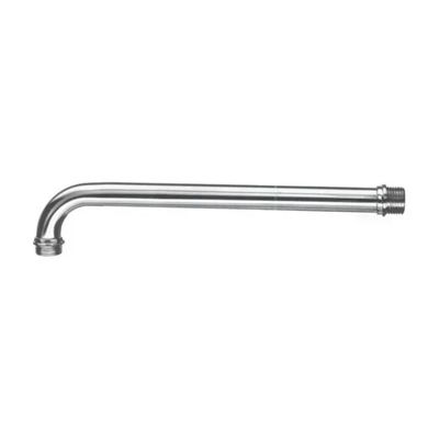 SASSI Braccio Doccia a Parete in Ottone Cromato, 20 cm, Attacco 1/2”