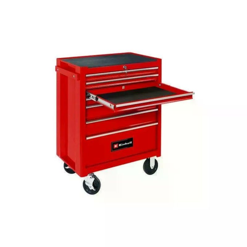Einhell TC-TW 150 Carrello da Officina Rosso con 7 Cassetti