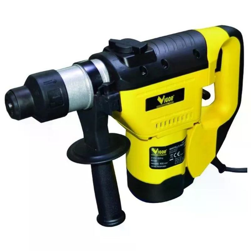 VIGOR-BLINKY Vigor VBH-32 Martello Perforatore SDS-Plus 900 W, 3,2 J con Valigetta e Accessori