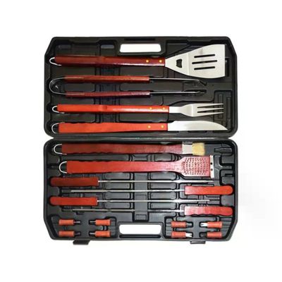 LAPILLO 00649 – Set utensili per barbecue da 18 pezzi LAPILLO 00649 – Set utensili per barbecue da 18 pezzi