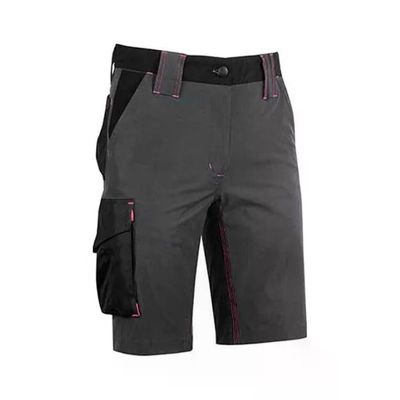 U-Power Mercury FU196GF Bermuda da Lavoro Donna Slim Fit Stretch Grigio e Fucsia