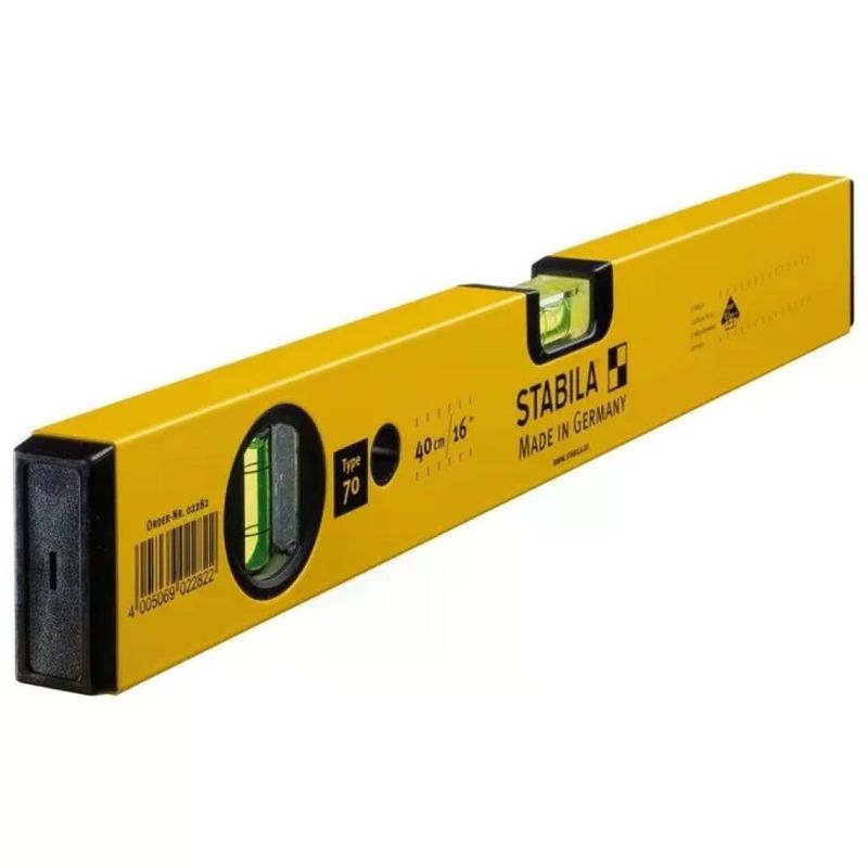 STABILA Livella a Bolla in Alluminio, 40 cm, 2 Fiale