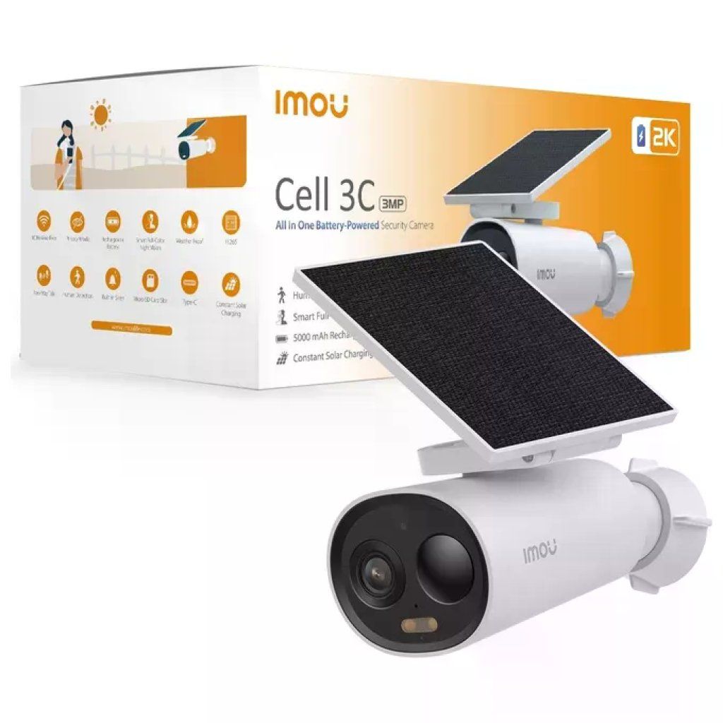 Imou Cell 3C All-in-One Telecamera Wi-Fi 2K con Pannello Solare Imou Cell 3C All-in-One Telecamera Wi-Fi 2K con Pannello Solare