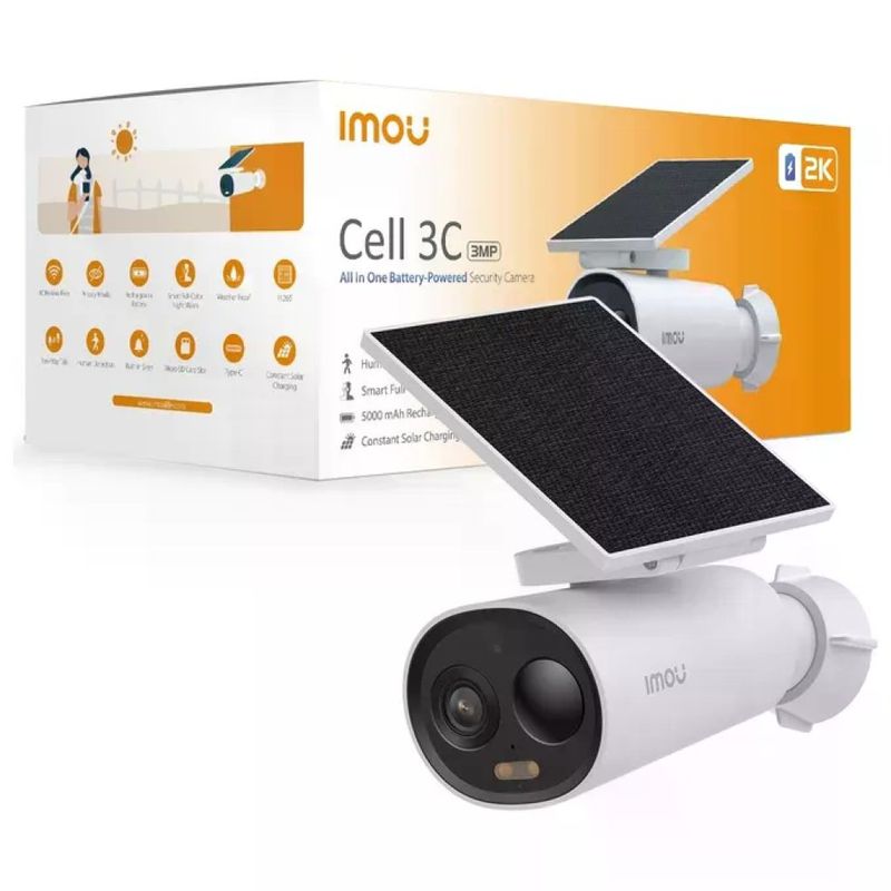 Imou Cell 3C All-in-One Telecamera Wi-Fi 2K con Pannello Solare