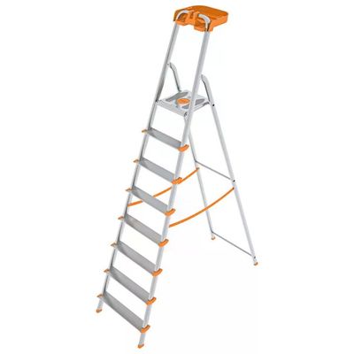 Colombo ATTICA S108A08P – Scala pieghevole in alluminio, 8 gradini, portata 150 kg Colombo ATTICA S108A08P – Scala pieghevole in alluminio, 8 gradini, portata 150 kg