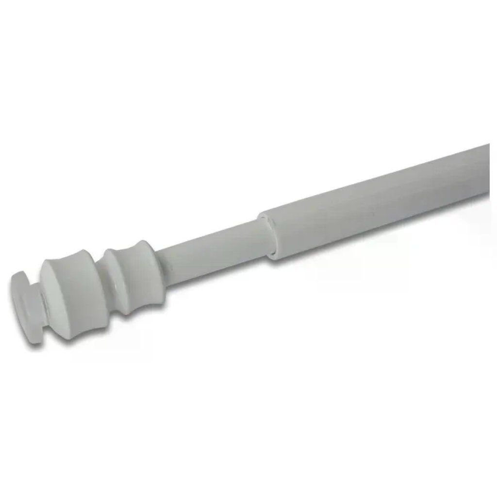 Emmebi Sesamo – Coppia di astine a molla per tende, regolabili 30–40 cm, bianche