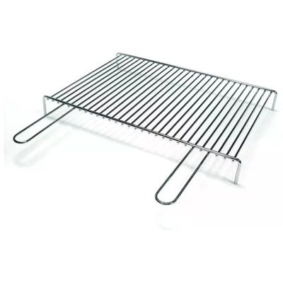 Sandrigarden 7913030 Graticola Acciaio in Tondino con Piedini per Barbecue 60x40 cm Idonea al Contatto con