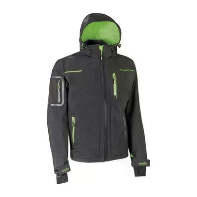 U-Power Space WFU187RL Giacca Softshell da Lavoro XL Grigio e Verde Fluo