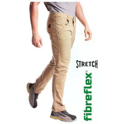 VIGOR-BLINKY Rica Lewis Carp53 Pantaloni da Lavoro Uomo Beige, Cotone Stretch, Multitasche, Taglia 58