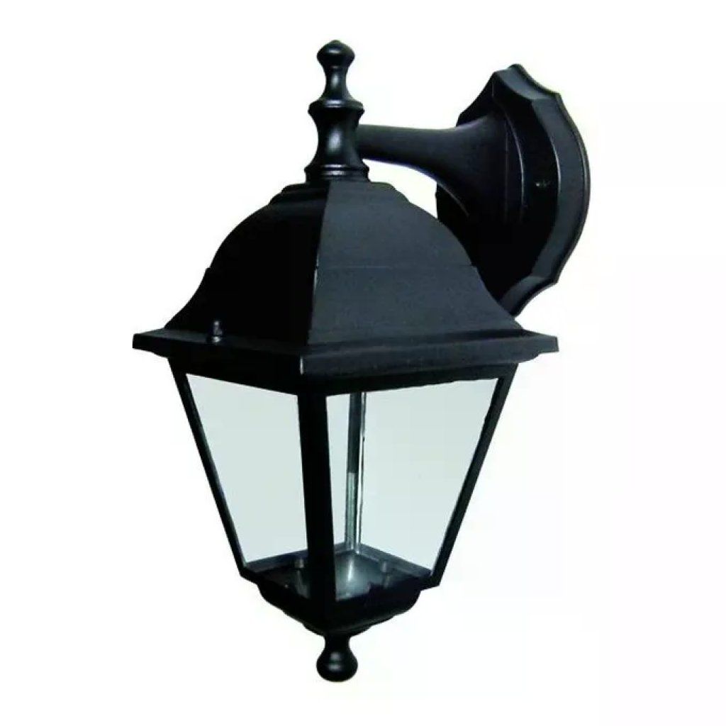 VIGOR-BLINKY Lanterna da parete Blinky Capri nera, 34 cm